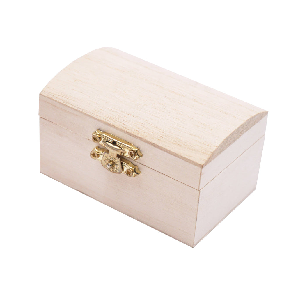 Unfinished Wooden Jewelry Box, 3 Designs