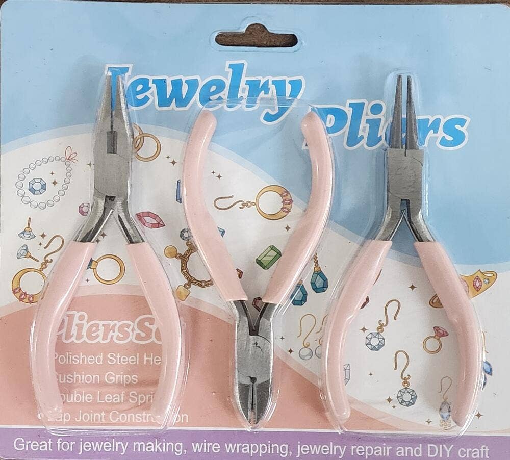 Comfort Grip Handles Metal Jewelry Tools (Set of 3)