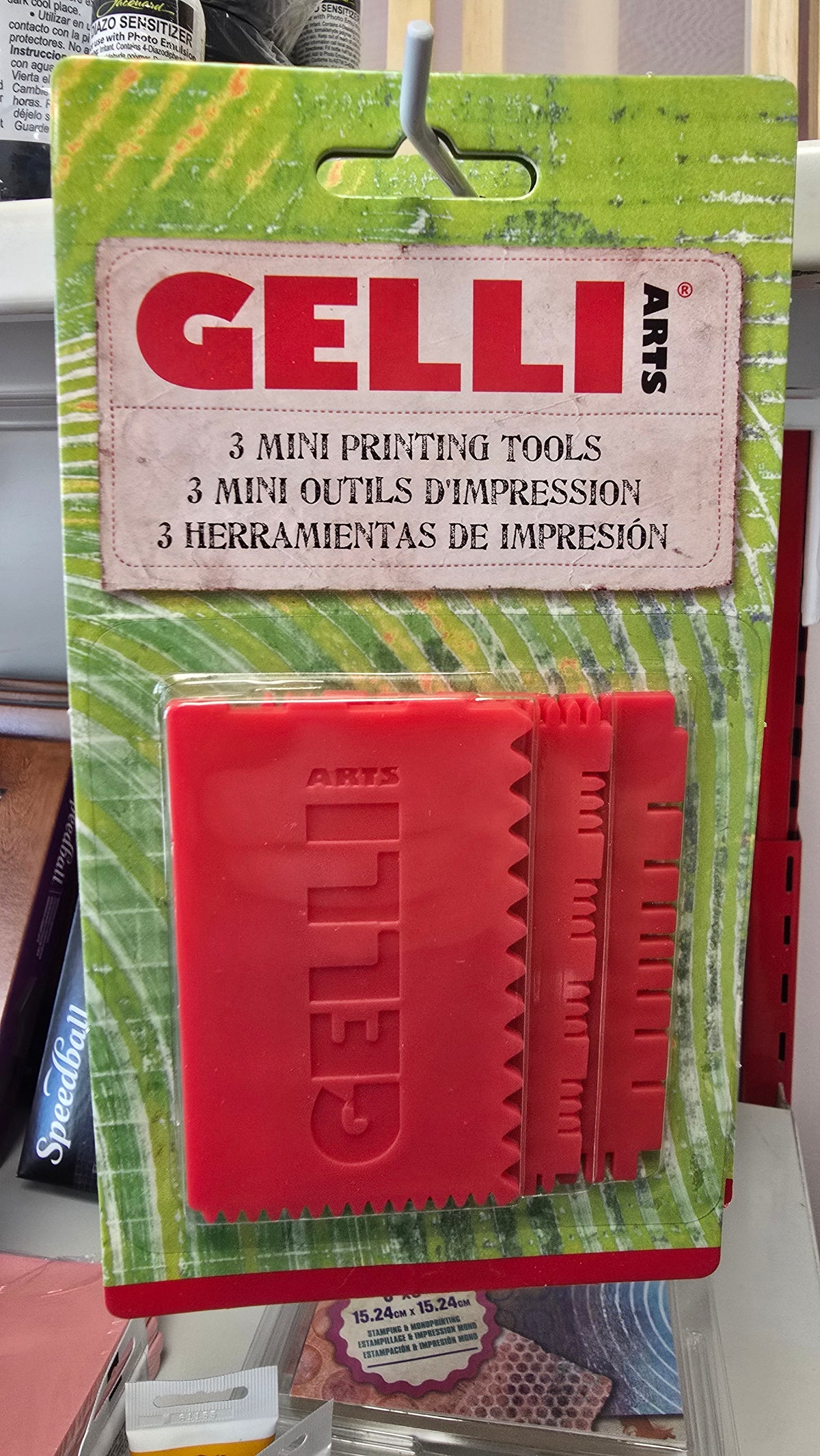 Gel Printing Mini Printing Tools 3pc Set