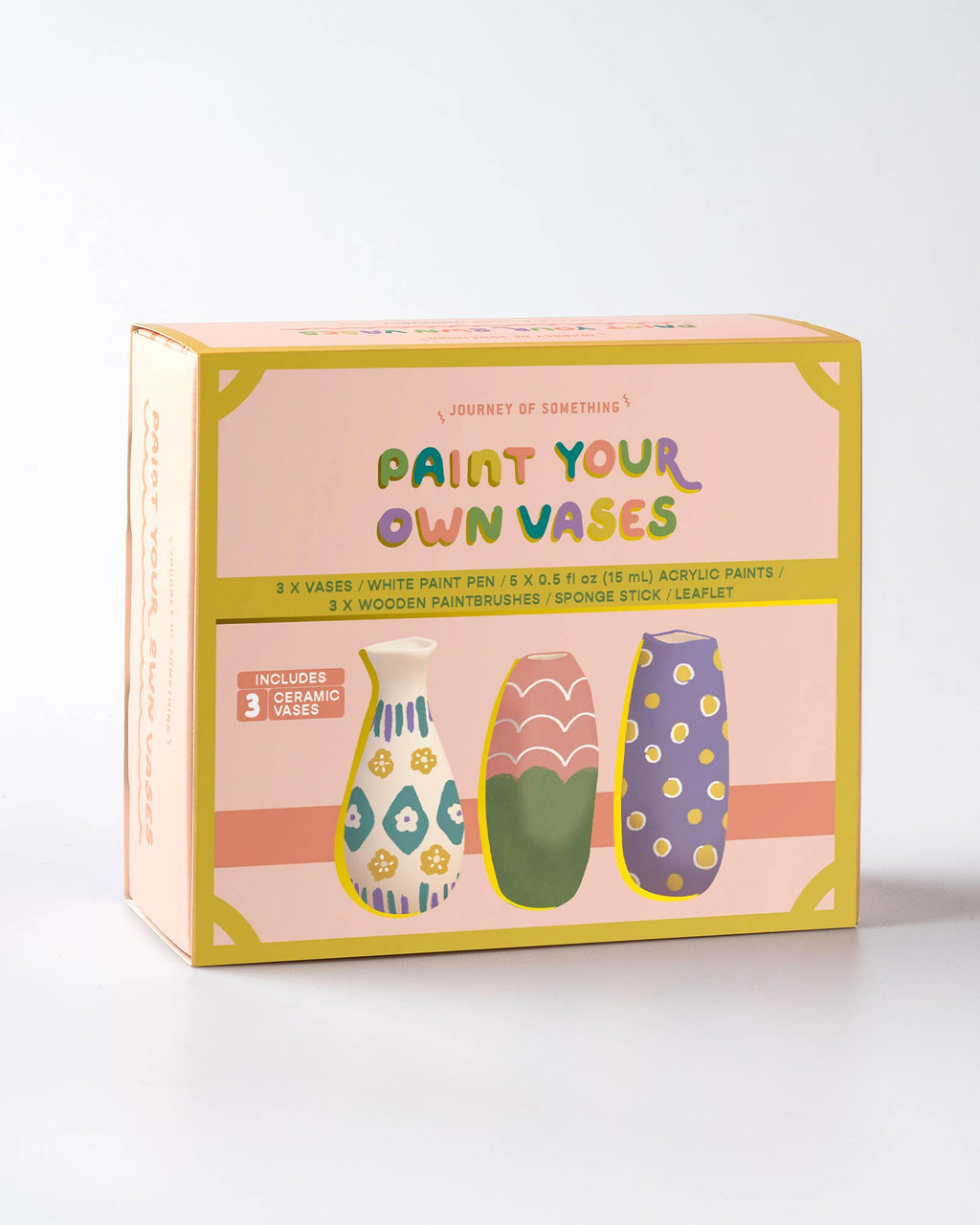 Paint Your Own Vase Kit - DIY Ceramic Vase Painting Set
