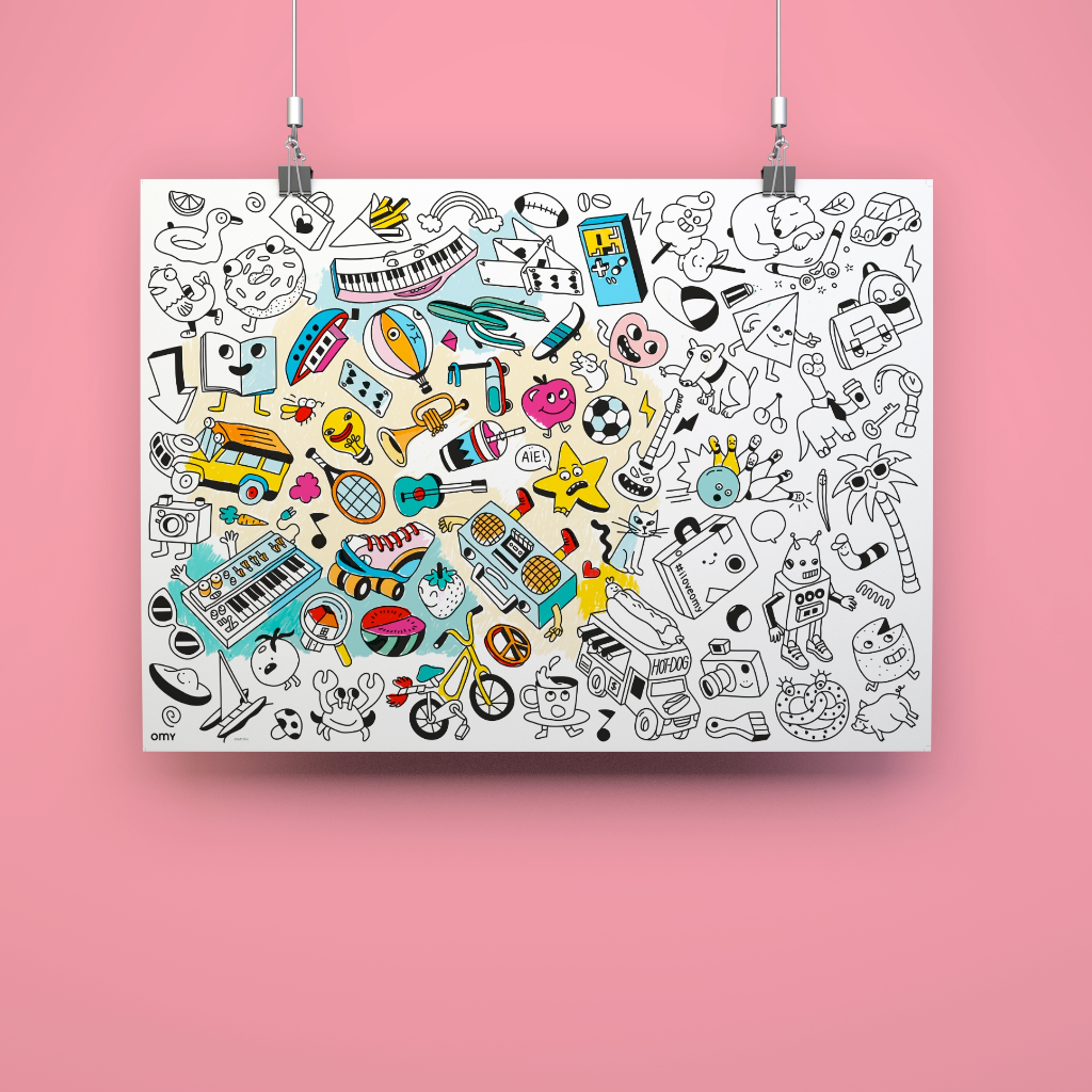 OMY Giant Coloring Poster – Baby Pop Art