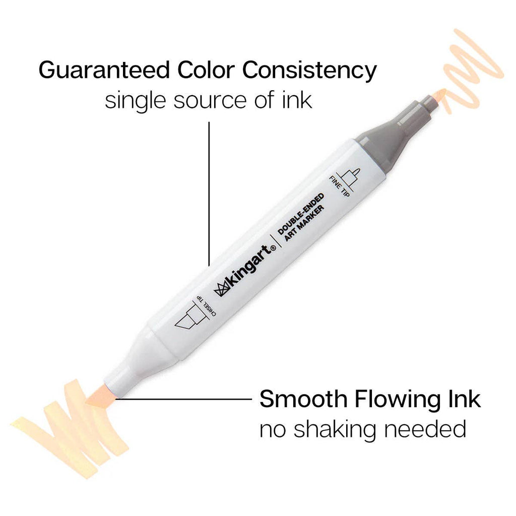 PRO Double-Ended Alcohol Markers - 12 Neutral Colors