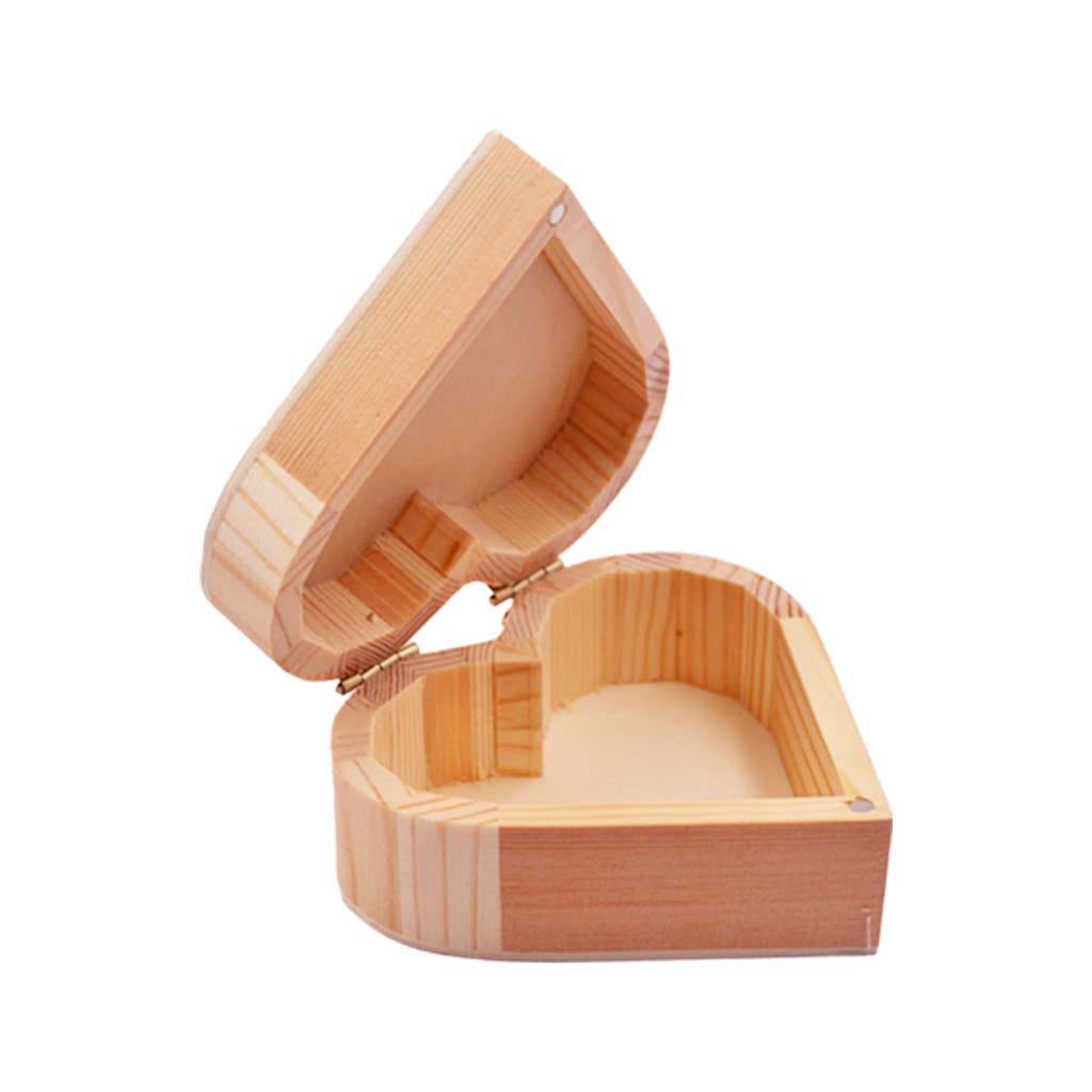 Unfinished Wooden Jewelry Box, 3 Designs