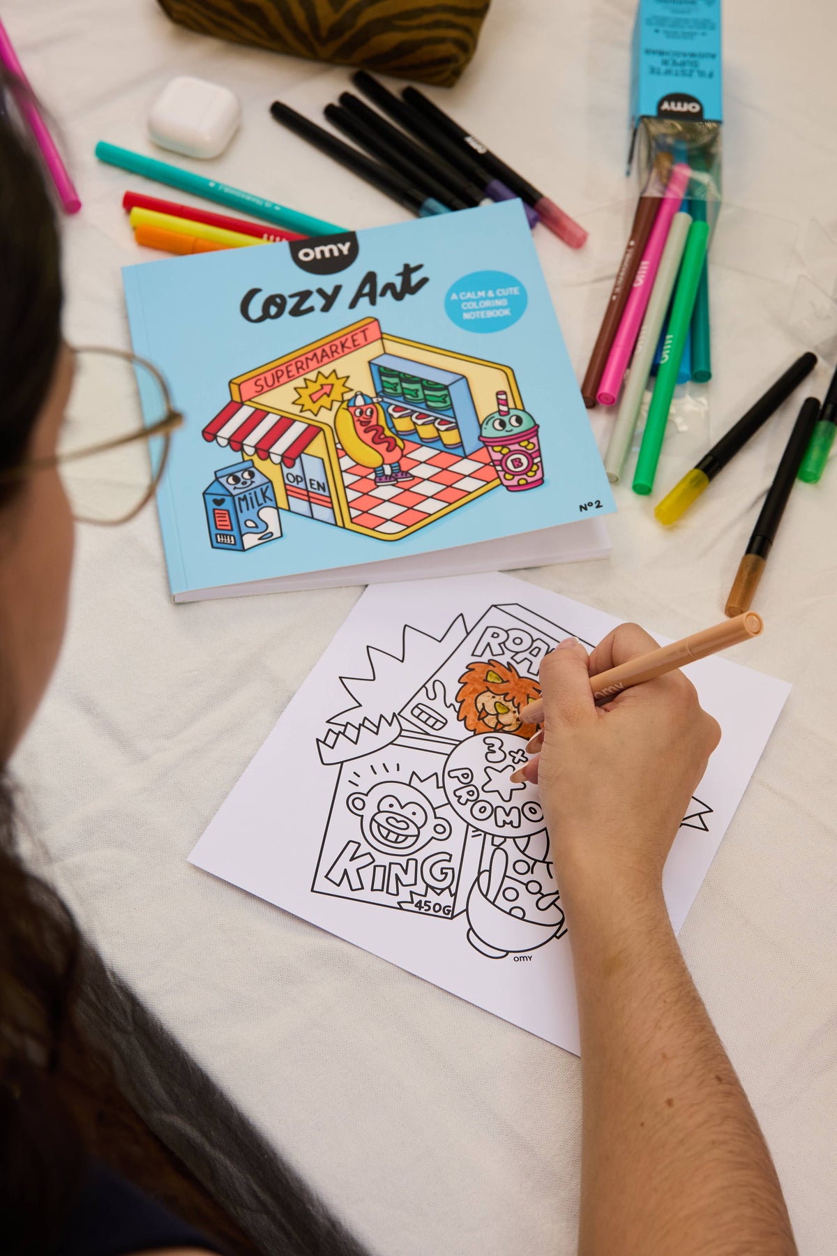 OMY Cozy Coloring Book – Market