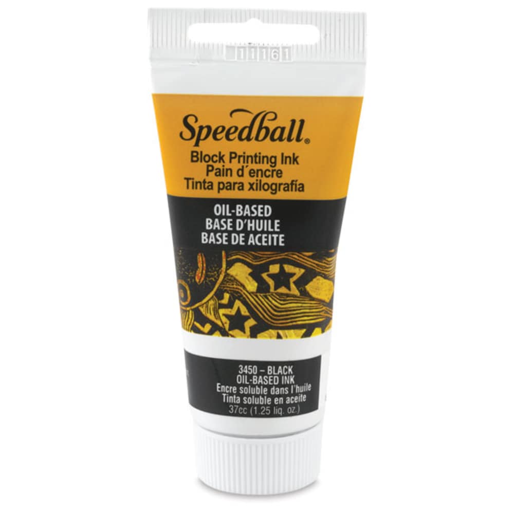 Speedball oil-based block printing ink, black 1.25 oz