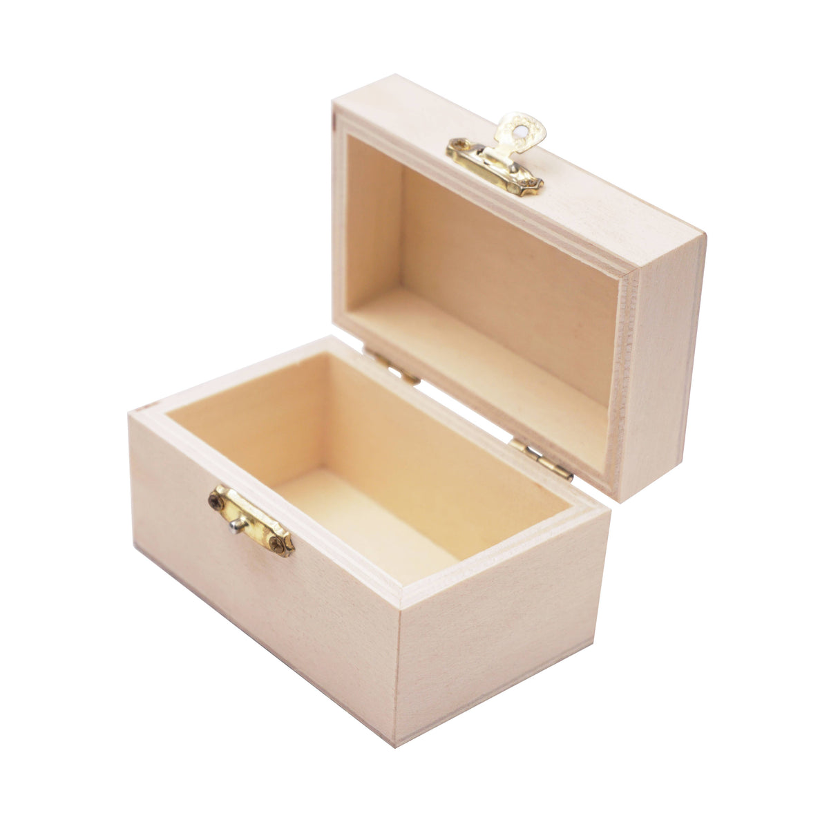 Unfinished Wooden Jewelry Box, 3 Designs