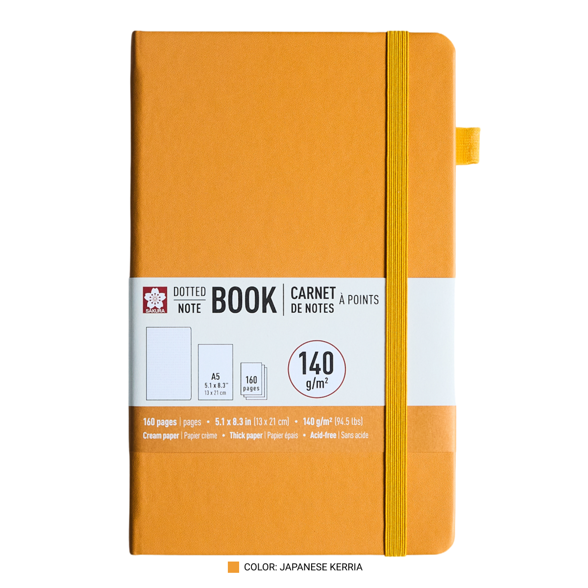 Sakura dotted A5 notebook