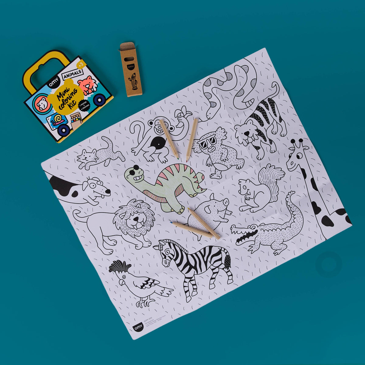 OMY Mini Pocket Coloring – Animals