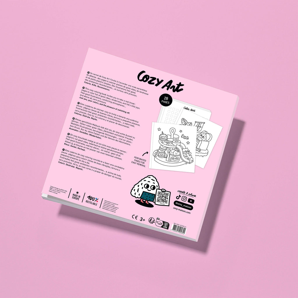 OMY Cozy Art Coloring Book – Kawaii