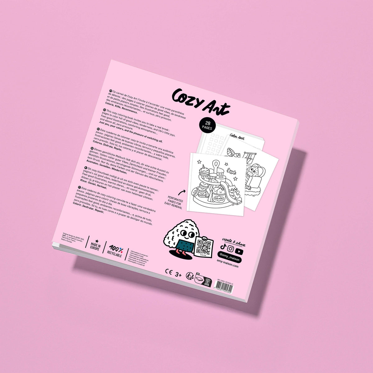OMY Cozy Art Coloring Book – Kawaii