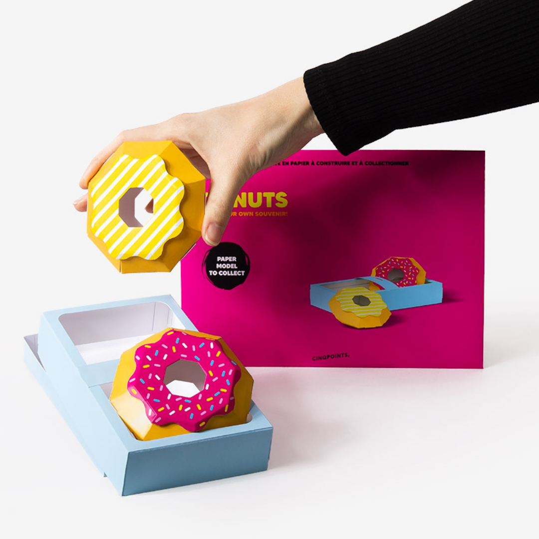 Cinqpoints 3D Paper Food – Donuts