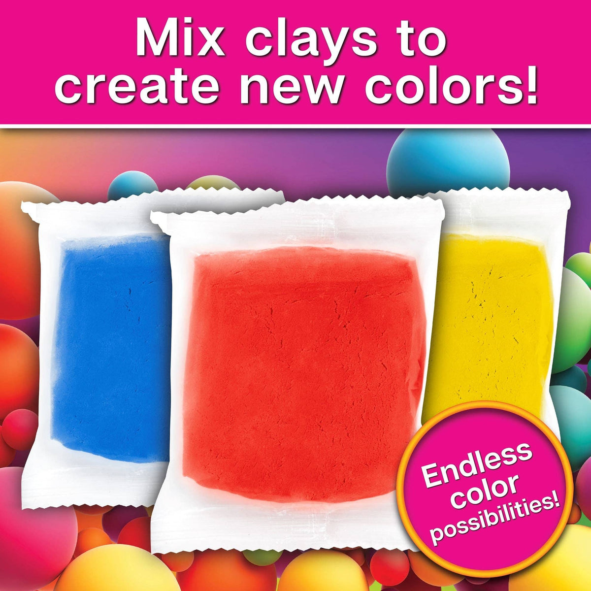Tulip Air Dry Clay Box of Rainbows 47 pc Kit