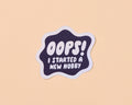 Holographic Vinyl Sticker by Your Gal Kiwi—Oops New Hobby