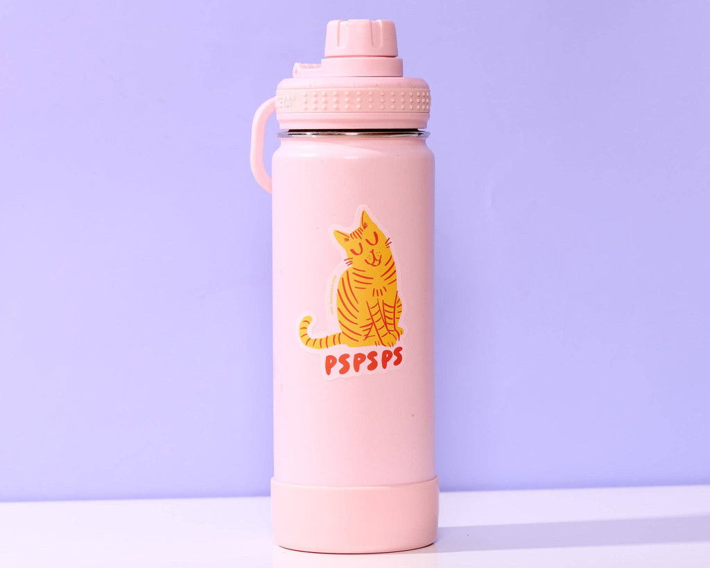 Vinyl Sticker—Striped Cat Pspsps