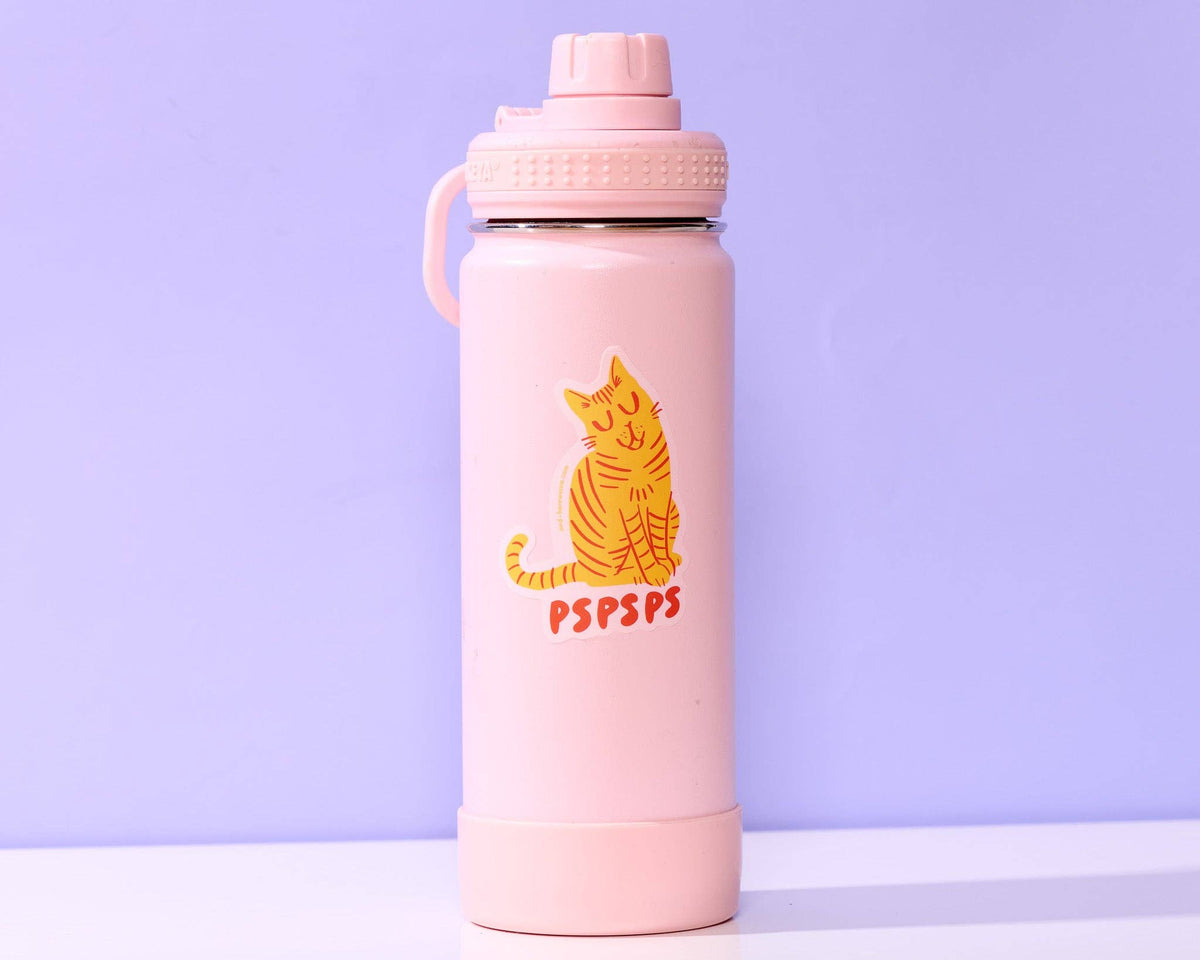 Vinyl Sticker—Striped Cat Pspsps