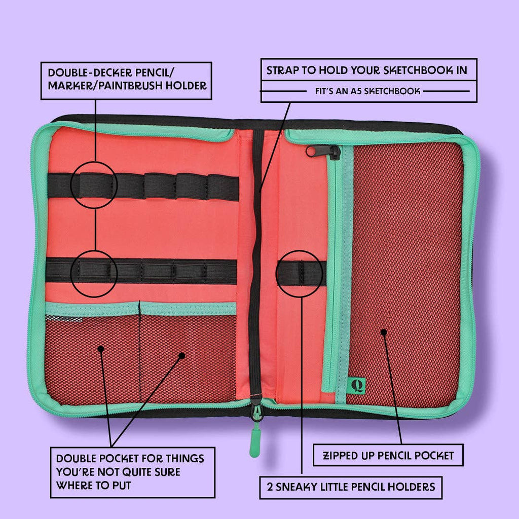 Quell® Carrier Case: Black/Mint