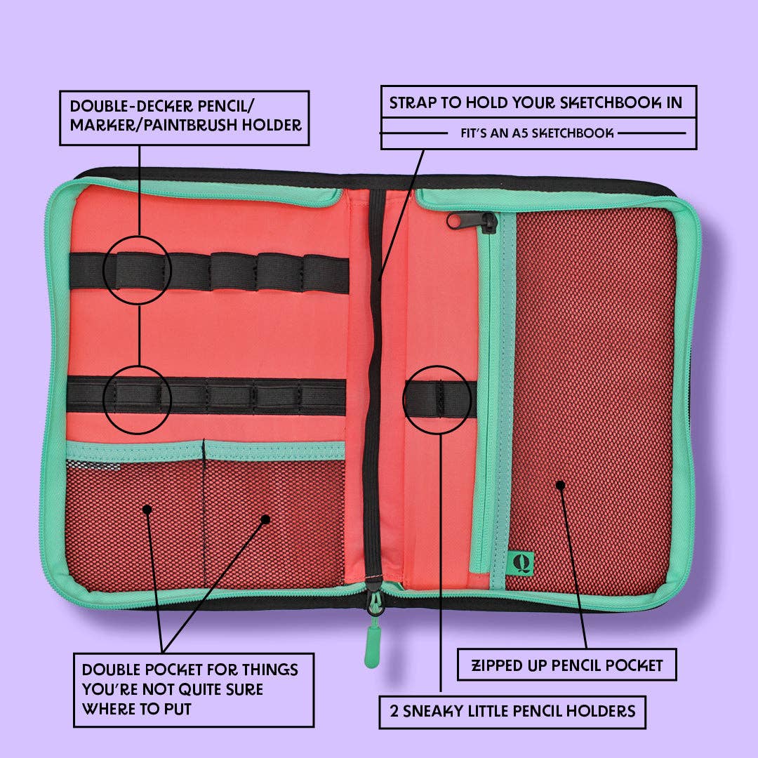 Quell® Carrier Case: Black/Mint