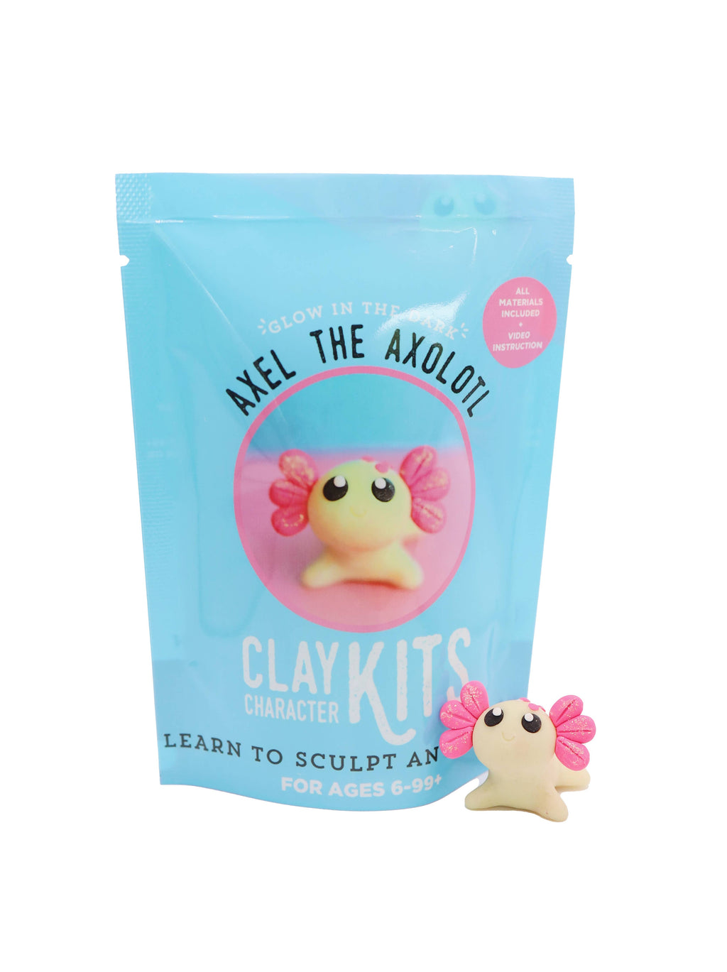 Axel the Axolotl DIY Polymer Clay Kit - Arts & Craft Kit