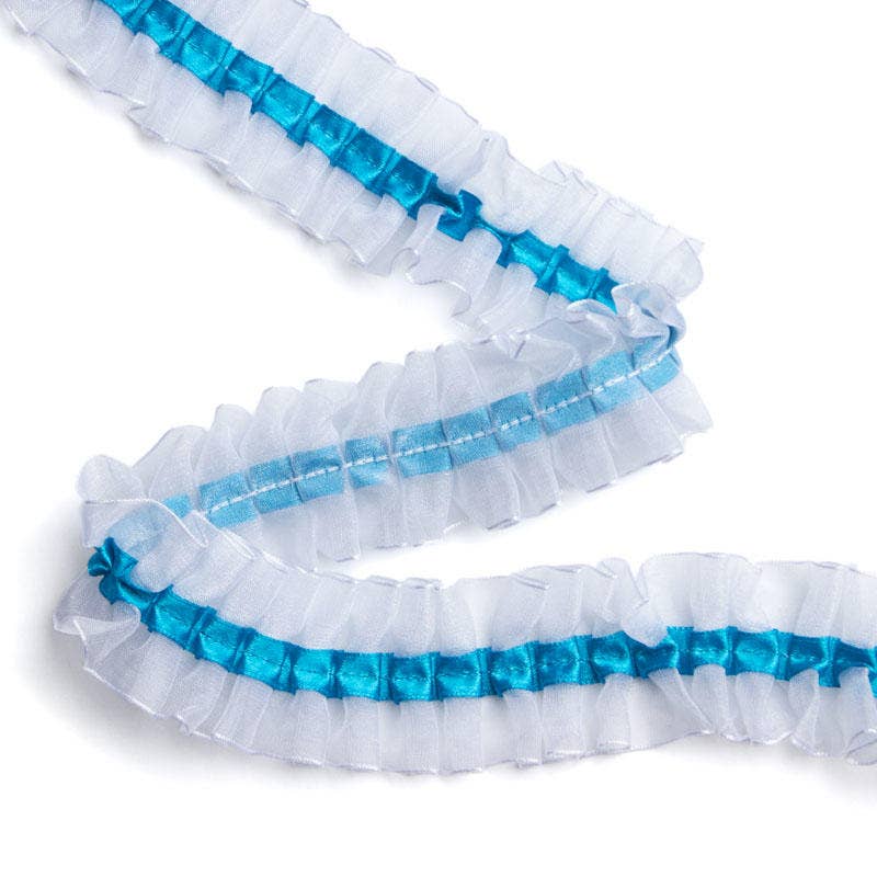 Ruffled Ribbon & Organza Trim  (20yds) - Select Color