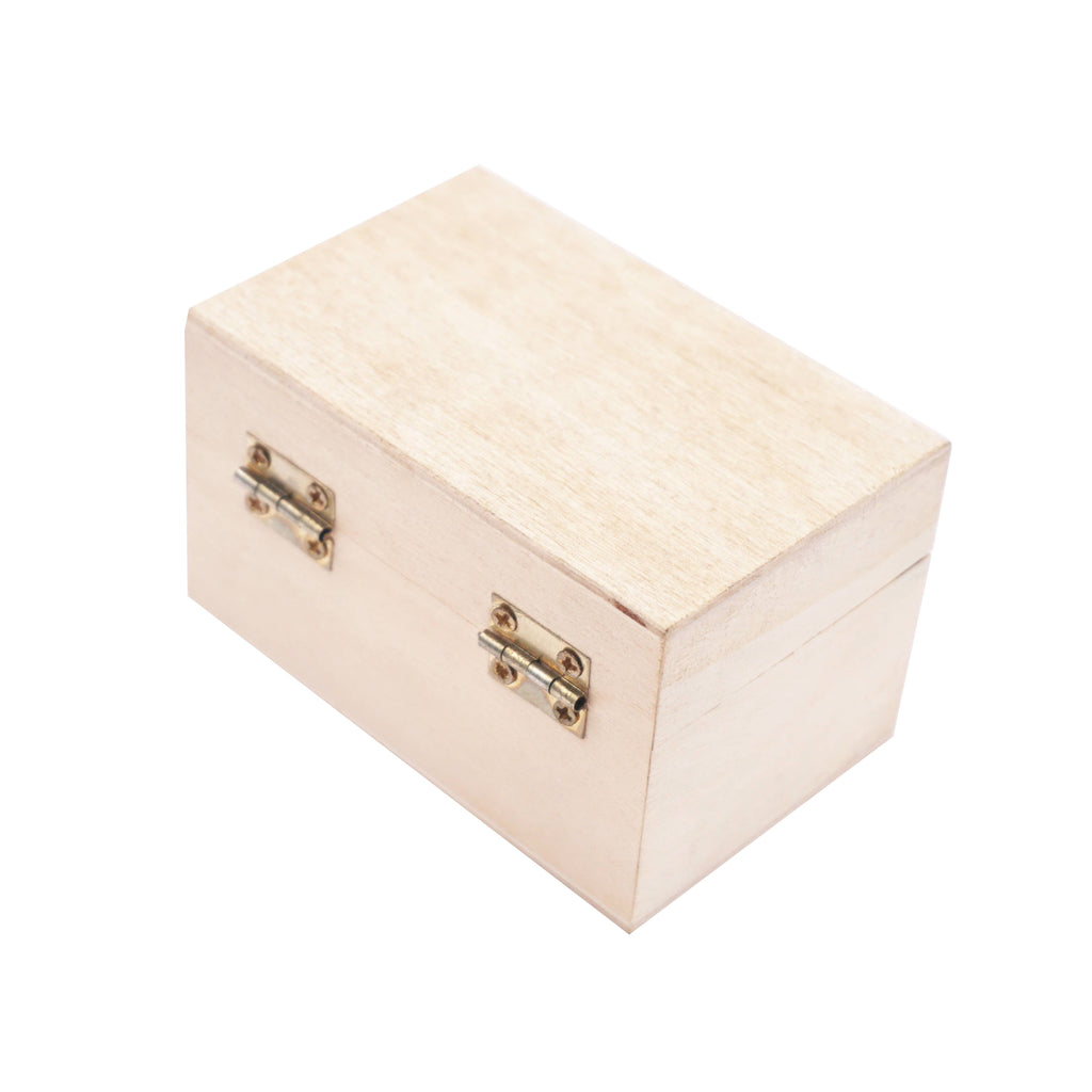 Unfinished Wooden Jewelry Box, 3 Designs