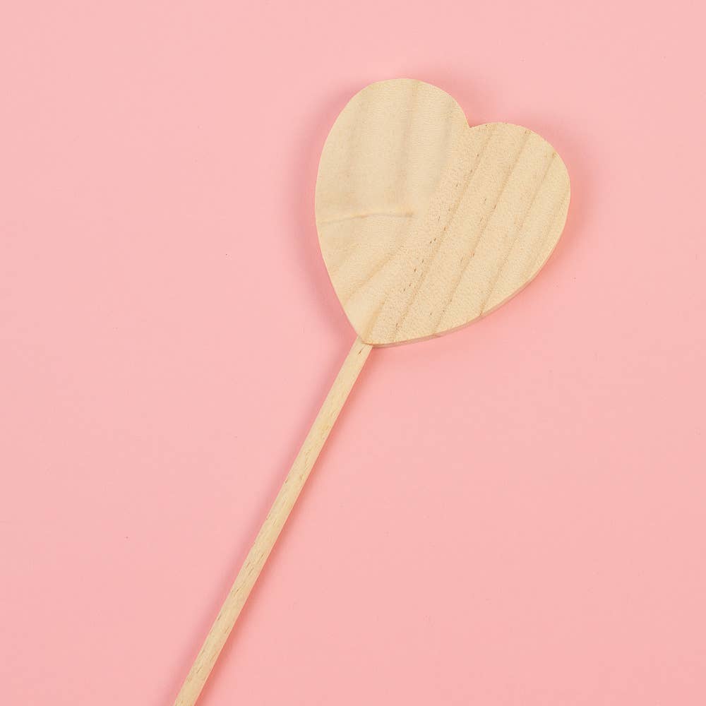 Unfinished Wooden Heart Wand – Craft, Decor & Costume Magic