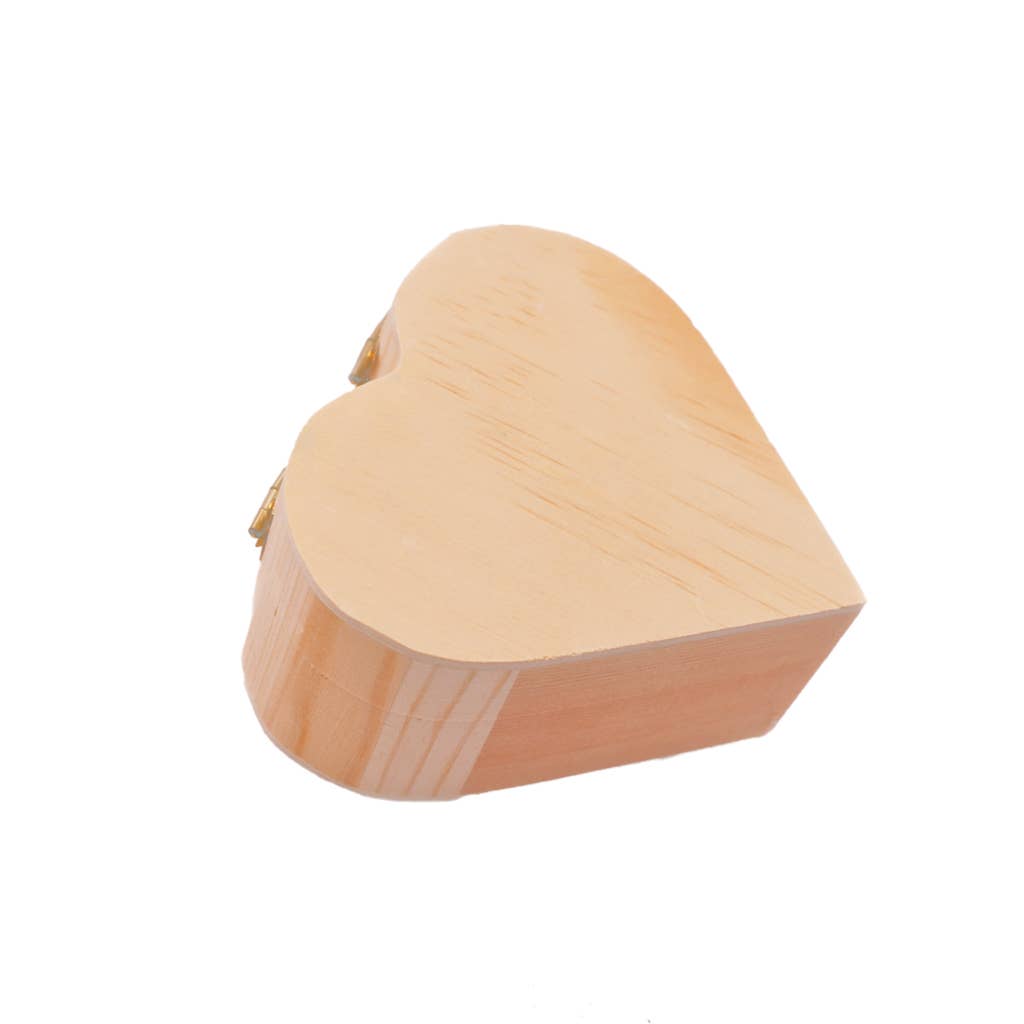 Unfinished Wooden Jewelry Box, 3 Designs