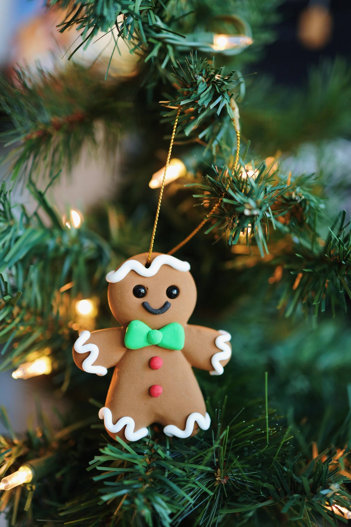 Gingerbread Ornament Air Dry Clay Kit | Christmas DIY Craft
