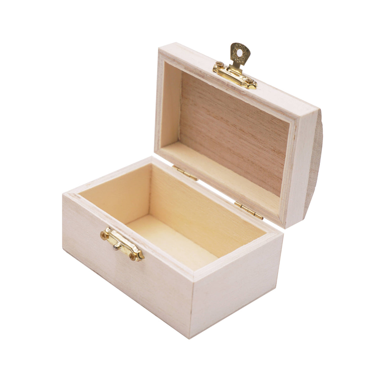 Unfinished Wooden Jewelry Box, 3 Designs