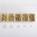 Gold Essential Jump Rings, 700pcs
