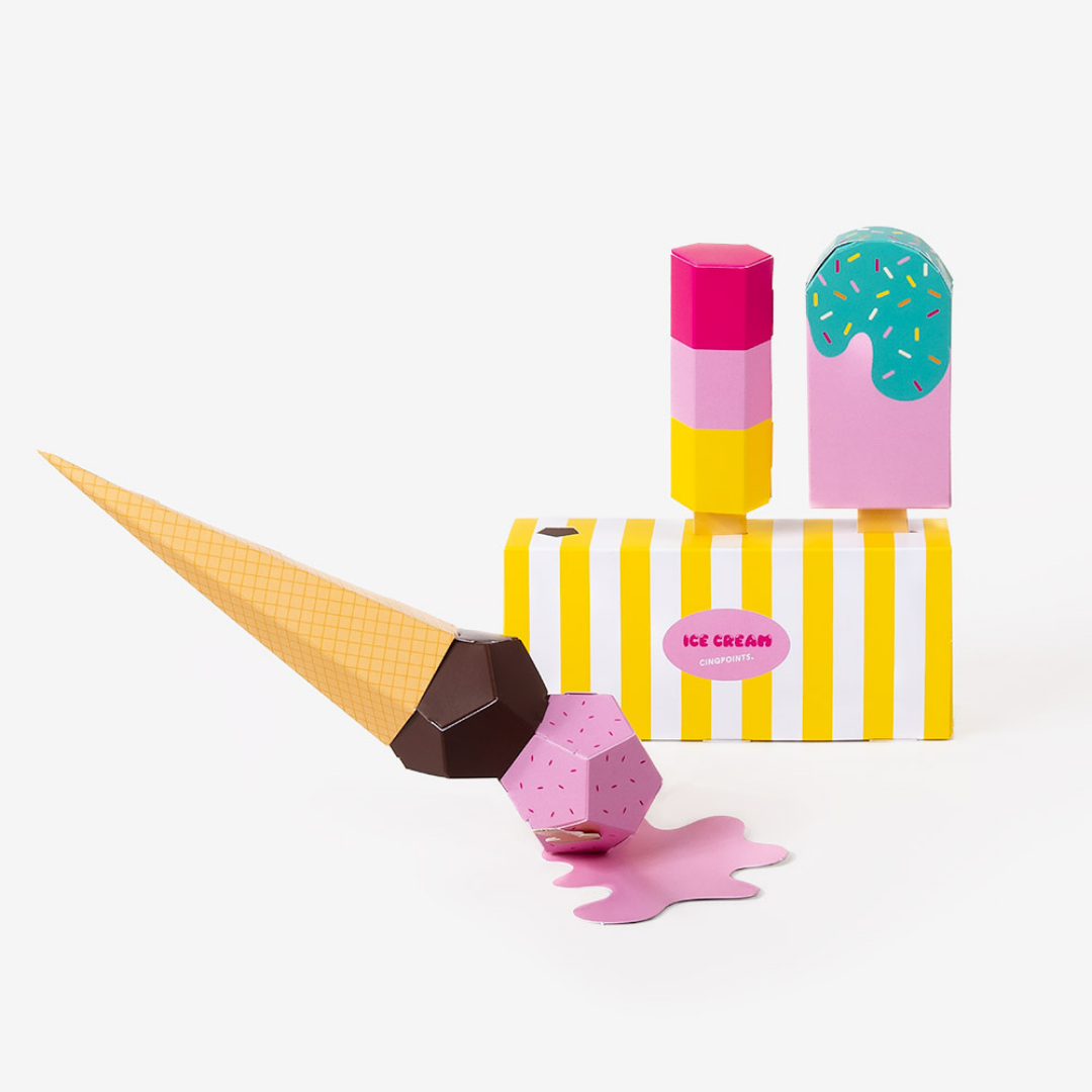 Cinqpoints 3D Paper Food – Ice Cream