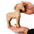 Premade Unfinished Paper Mache Unicorn Horse Figurine