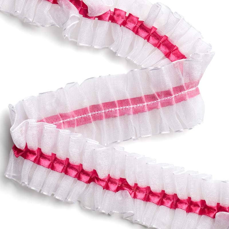 Ruffled Ribbon & Organza Trim (20yds) - Select Color