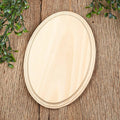 7" x 5" x 3/4" Thick - Blank Unfinished Wood Oval Plaque
