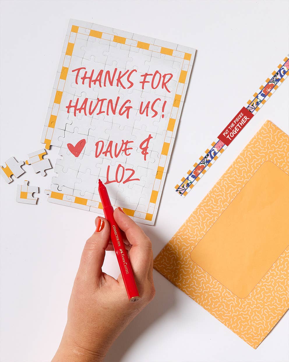Greeting Card Jigsaw Puzzle with Envelope - Just Because