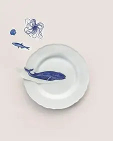 Vintage Ink Ocean Mix Decor Tattoos - Blue (12 Tattoos)
