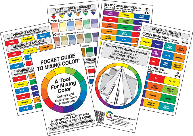 Pocket color mixing guide