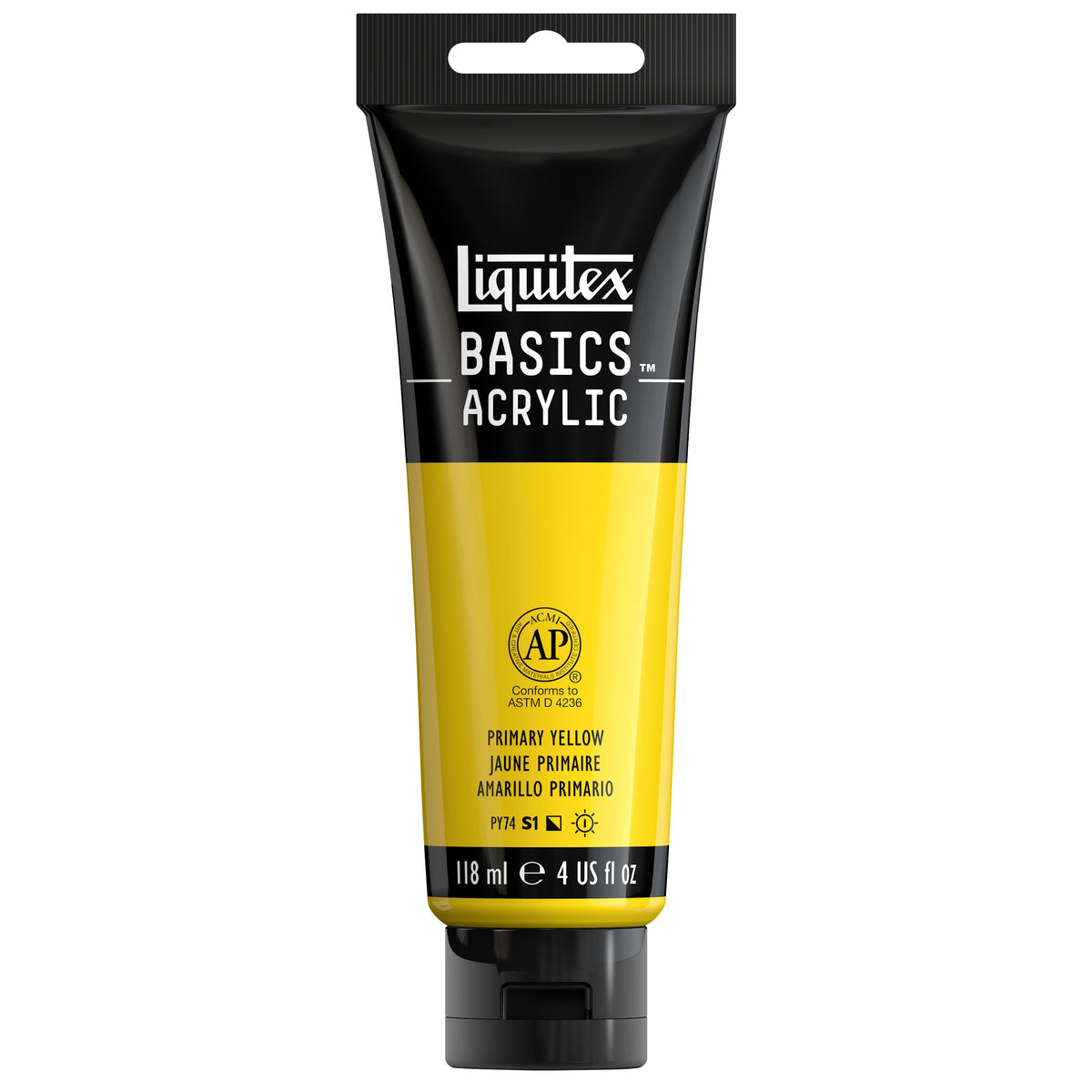 Liquitex Basics Primary Yellow 118 ml tube