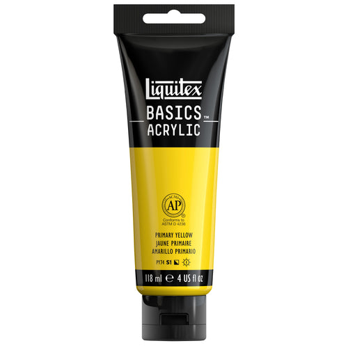 Liquitex Basics Primary Yellow 118 ml tube