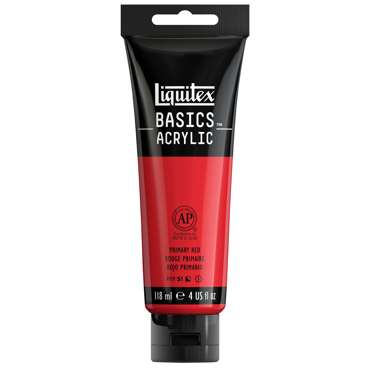 Liquitex Basics Primary Red 118 ml tube