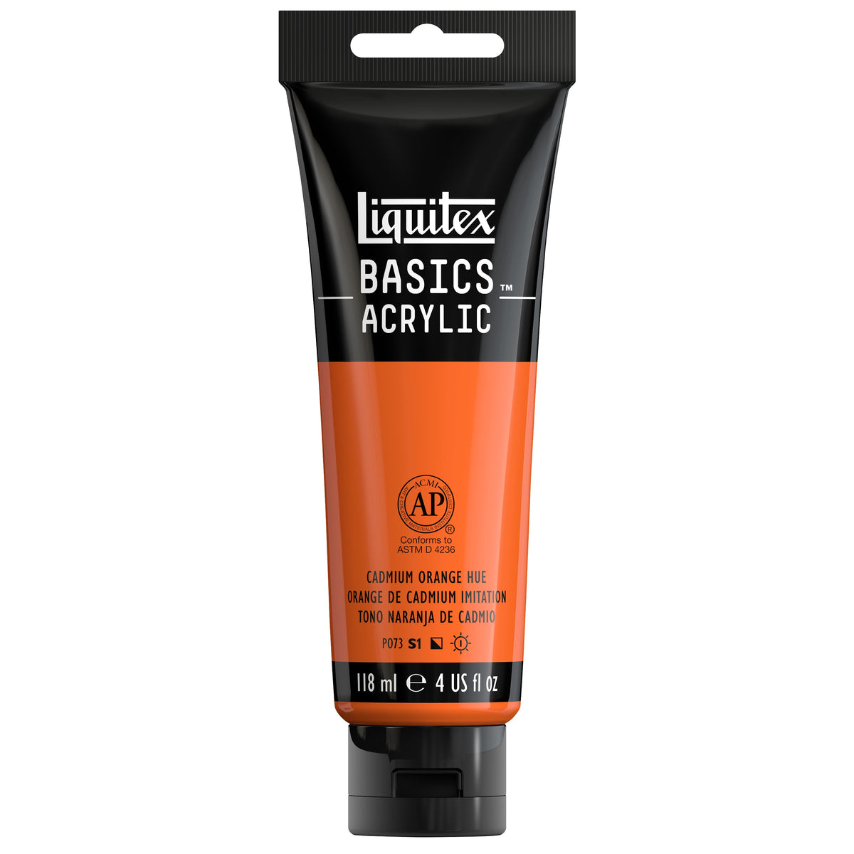 Liquitex Basics Cadmium Orange Hue 118 ml tube
