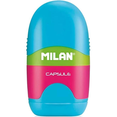 Milan Capsule pencil sharpener with eraser