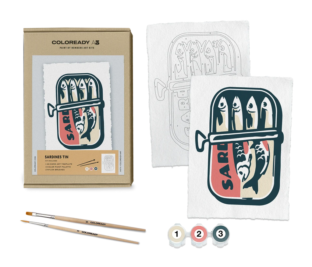 Coloready Paint-by-Number Kit – Sardines Tin