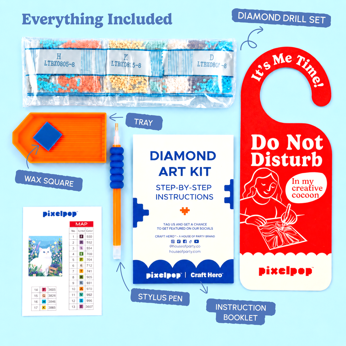 PixelPop™ Diamond Art — Reset Edition - Blueberry Guardian