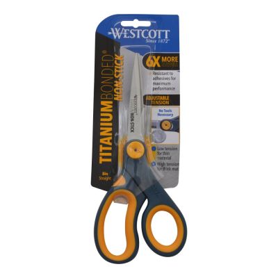 Non Stick Titanium Bonded Straight Scissors 8 Inch