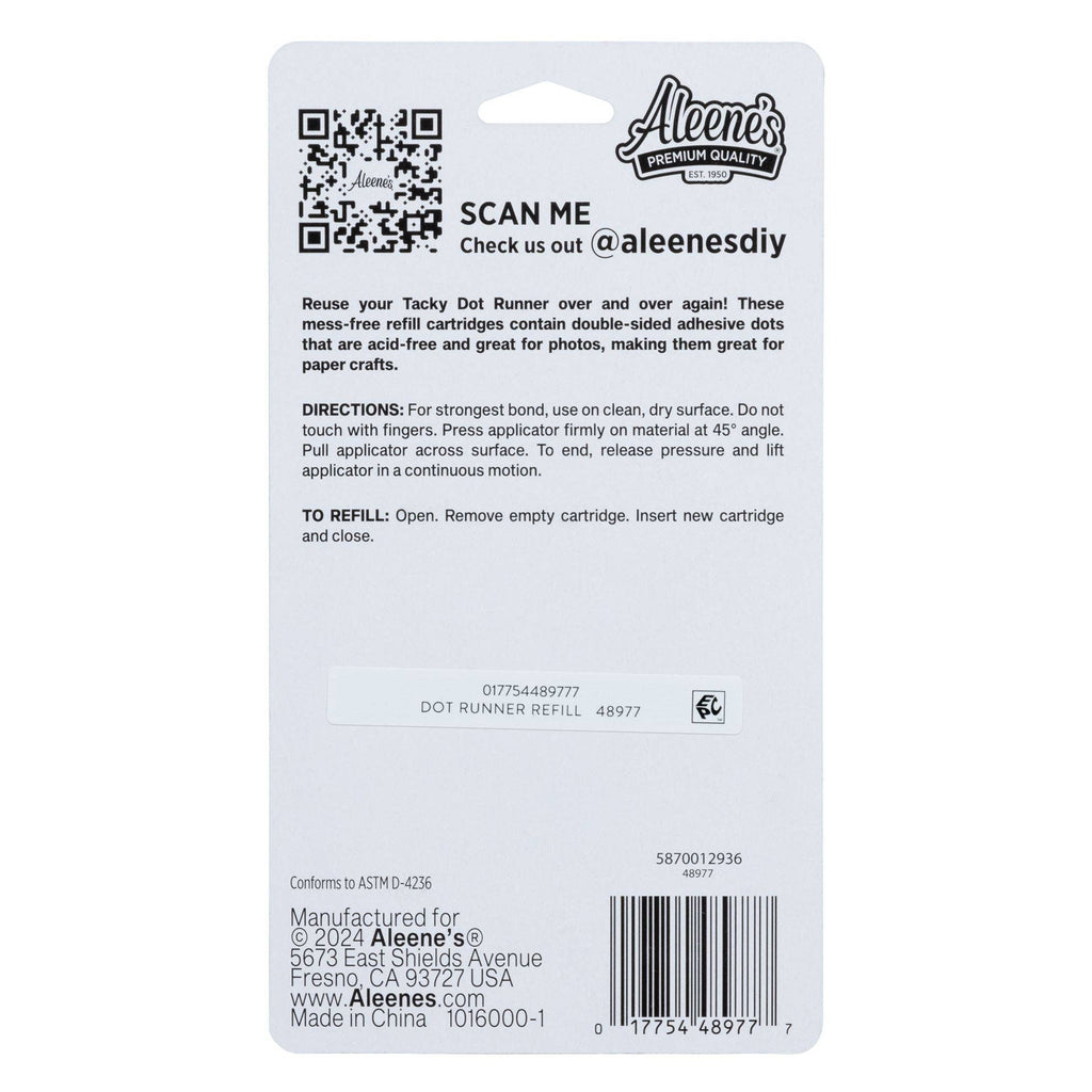 Aleene's Tacky Dot Runner Refills 2 Pack
