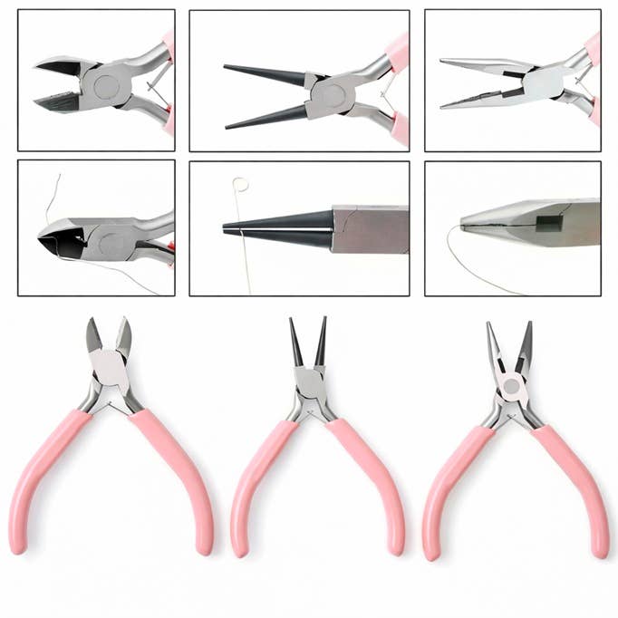 Comfort Grip Handles Metal Jewelry Tools (Set of 3)