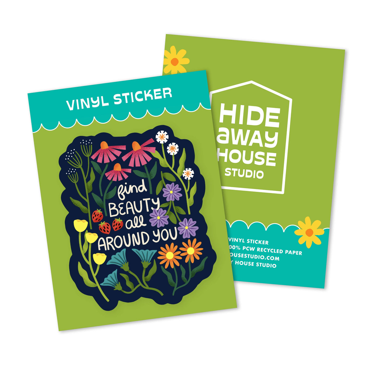 Find Beauty All Around You Sticker