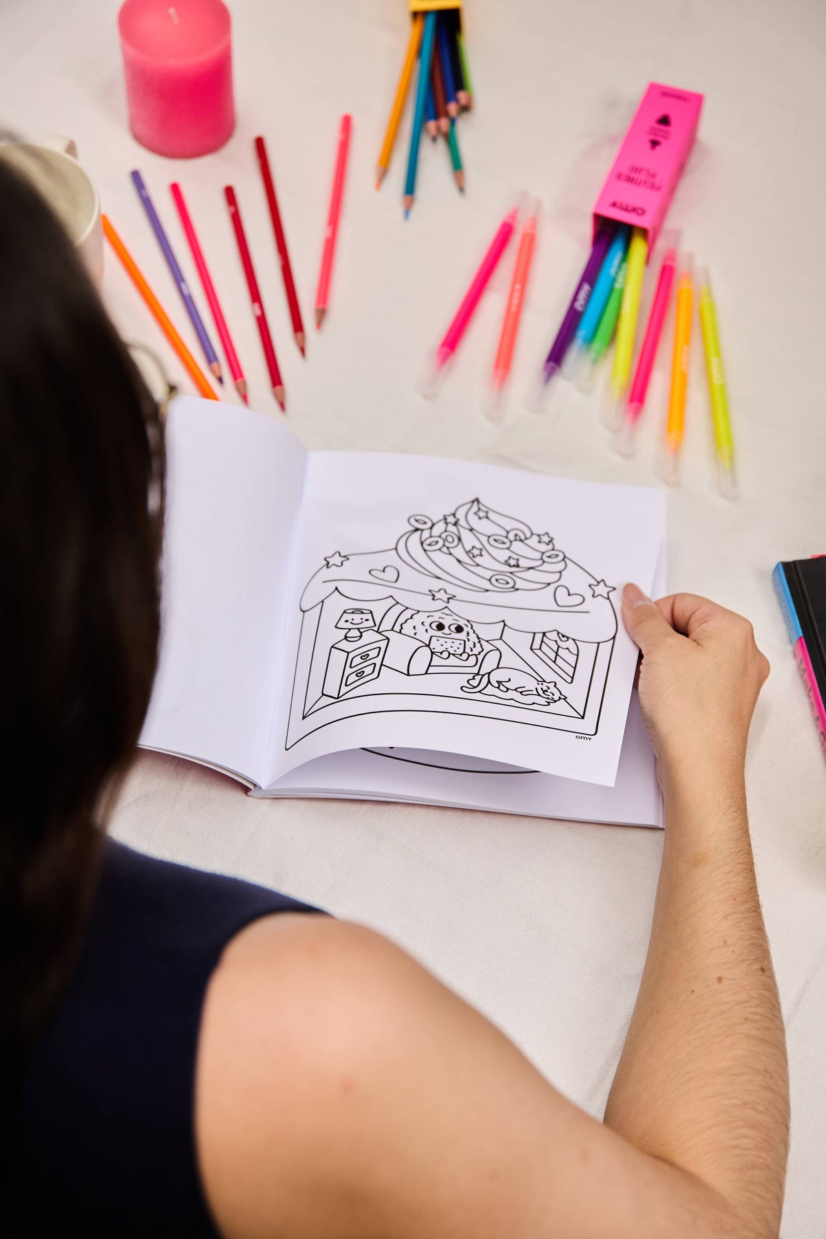 OMY Cozy Art Coloring Book – Kawaii