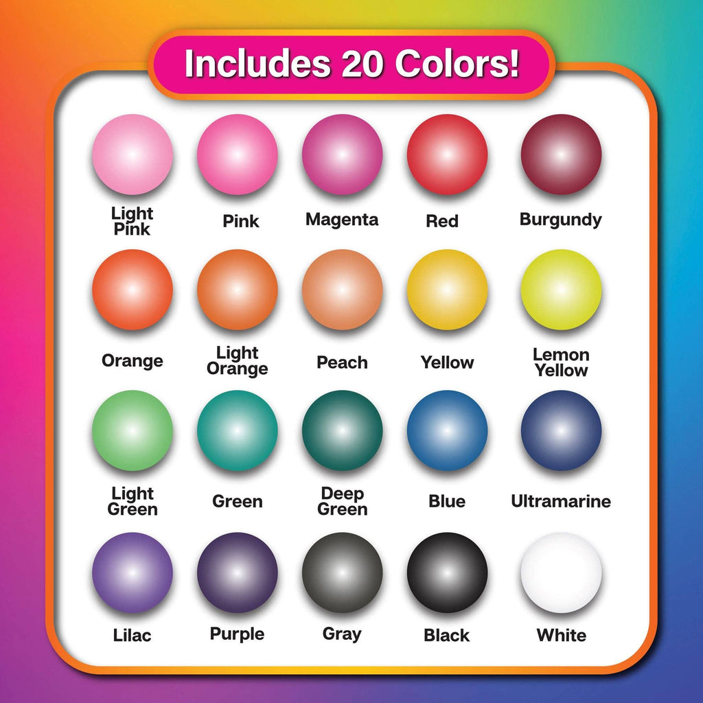 Tulip Air Dry Clay Box of Rainbows 47 pc Kit