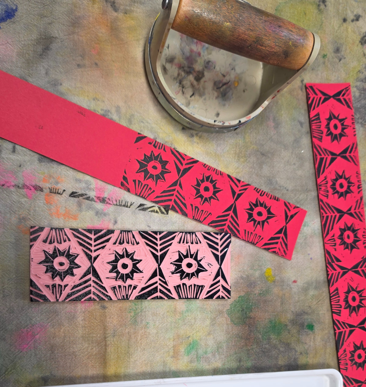 Block Print & Paper Chains: Adult Linocut Workshop